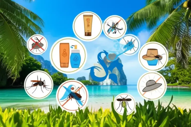 Common illnesses and how to prevent them in Thailand: food and water safety, mosquito-borne diseases (dengue, malaria, Zika), and sun-related issues