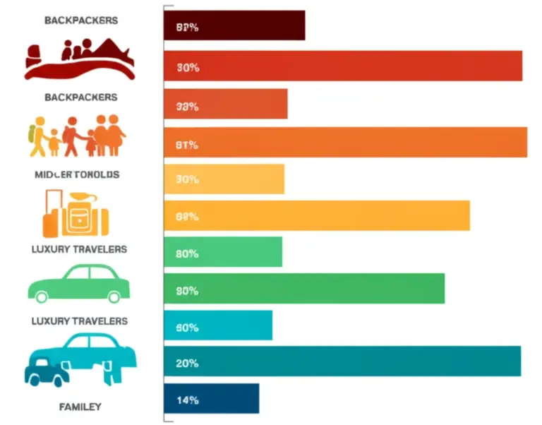 Daily Budget Breakdown by Traveler Type: Backpackers, Mid-Range Tourists, Luxury Travelers, and Families