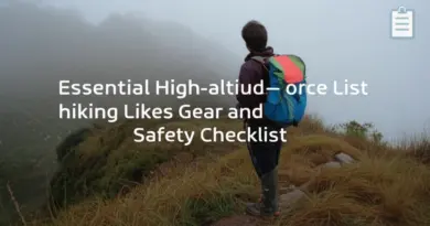 Essential gear, packing list, and safety tips for high-altitude hikes in northern and northeastern Thailand