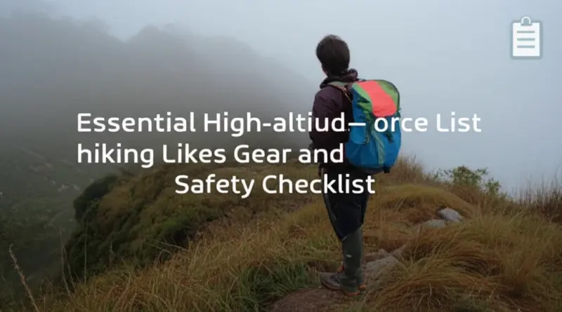 Essential gear, packing list, and safety tips for high-altitude hikes in northern and northeastern Thailand