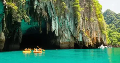Caving and River Adventure Itineraries and Multi-Day Trips — Sample itineraries (day trips to 3–5 day excursions), combining sea cave kayaking, inland cave hikes, river rafting, and overnight stays in Phang Nga and Kanchanaburi