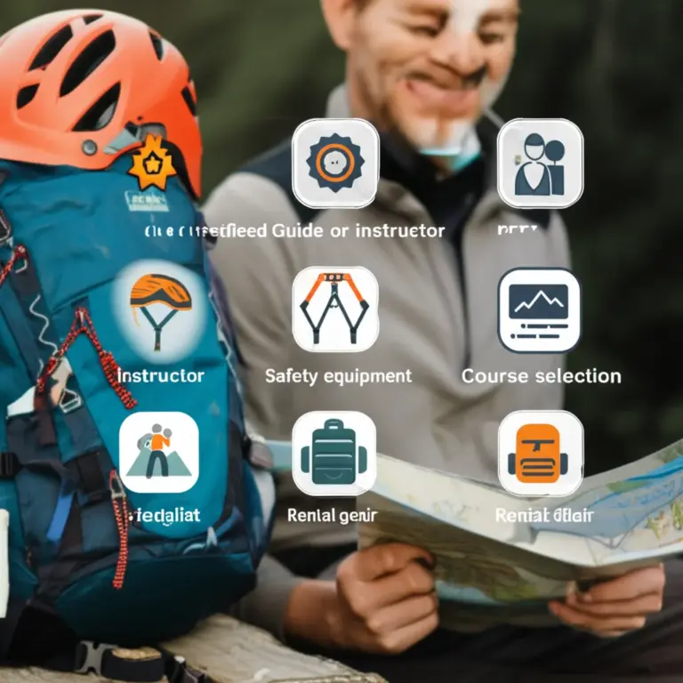 Choosing a guide, course, or rental gear — safety considerations, certified instructors, and checklist for what to bring