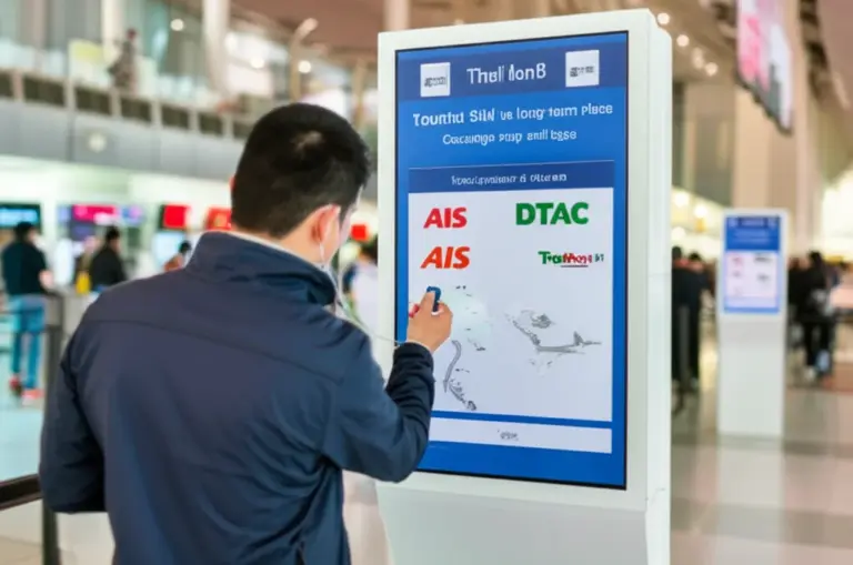 Choosing the Right SIM Card in Thailand: Tourist SIMs vs. Long-term Plans, Coverage, and Providers (AIS, TrueMove H, DTAC)