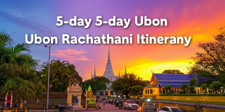Day-by-day breakdown: Must-see sights, timing, and travel logistics for each of the 5 days in Ubon Ratchathani