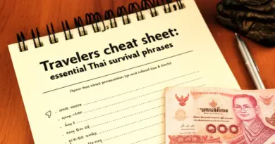Learning Basic Thai Phrases: A Traveler’s Cheat Sheet — Essential Survival Phrases, Pronunciation Tips, and Cultural Do’s & Don’ts for First-Time Visitors