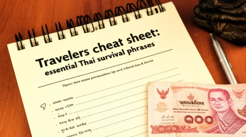 Learning Basic Thai Phrases: A Traveler’s Cheat Sheet — Essential Survival Phrases, Pronunciation Tips, and Cultural Do’s & Don’ts for First-Time Visitors