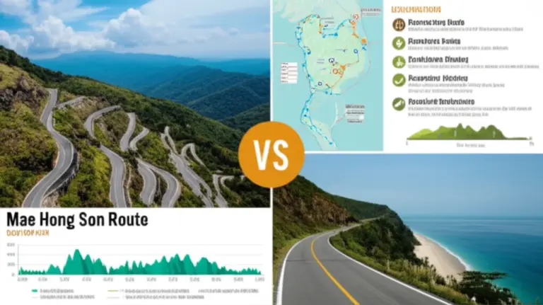 Route Overviews and Day-by-Day Itineraries: Detailed Maps, Distance, Elevation, and Recommended Stops for the Mae Hong Son Loop vs Southern Coastal Routes