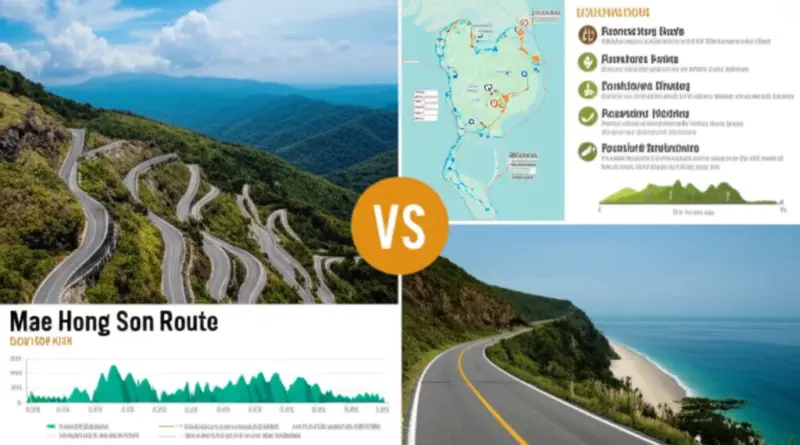 Route Overviews and Day-by-Day Itineraries: Detailed Maps, Distance, Elevation, and Recommended Stops for the Mae Hong Son Loop vs Southern Coastal Routes