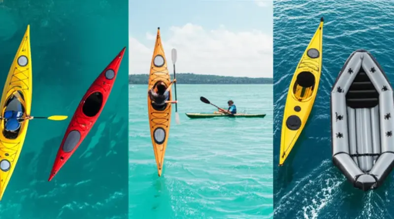 What is kayaking and which types of kayaks are best for different activities and water conditions?