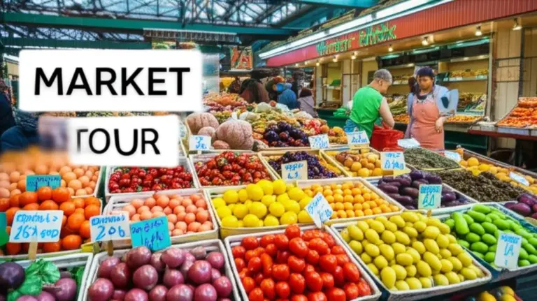 What to expect at the market tour — ingredients, vendor interactions, seasonal produce, and allergy/vegetarian options