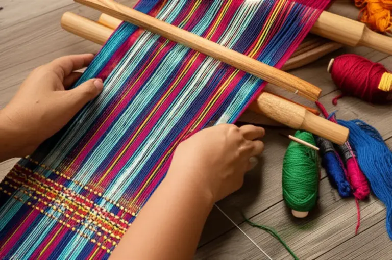 Hands-on techniques and materials: step-by-step backstrap loom setup, common patterns, natural dyes, and tips for beginners to create a souvenir