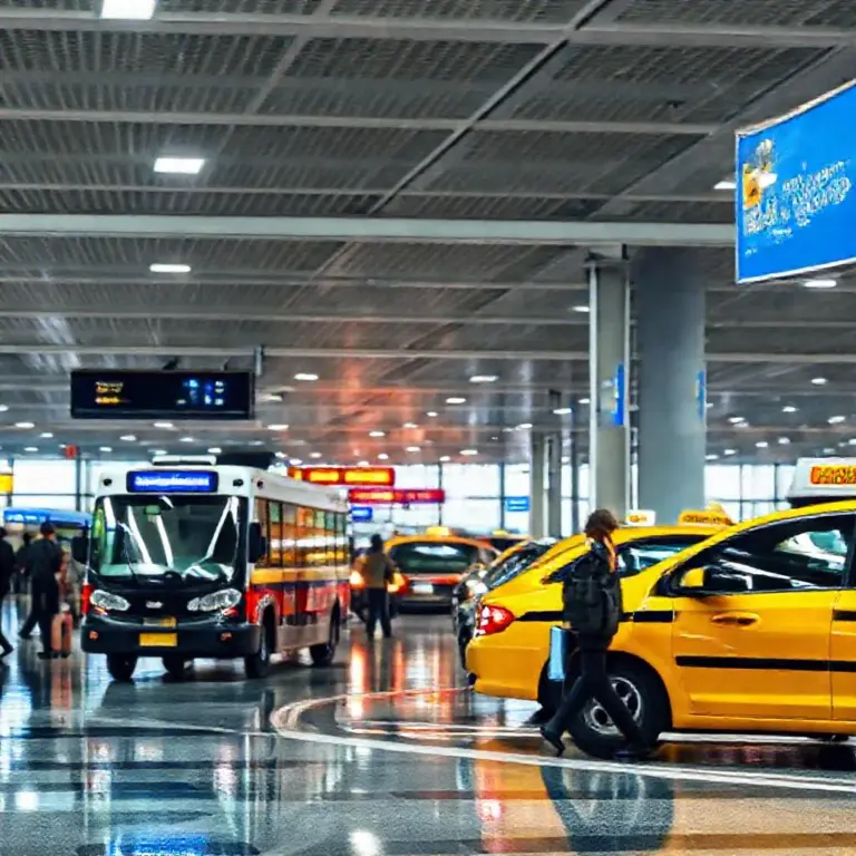 Key survival phrases for arrivals and transportation: airports, taxis, buses, and polite directions