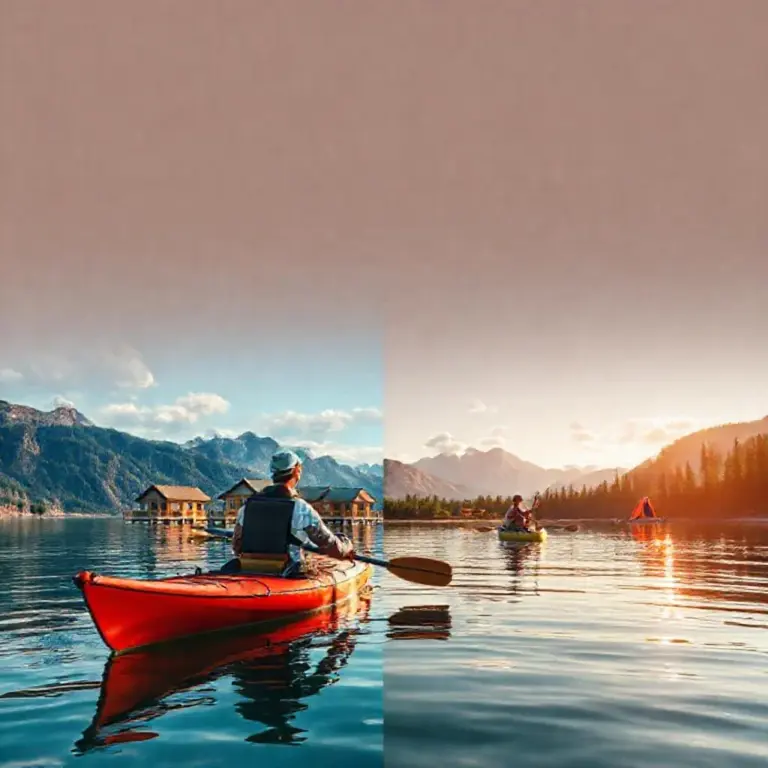 Planning your trip: permits, accommodation options (floating bungalows vs. wilderness camping), and guided vs. self-guided kayak tours