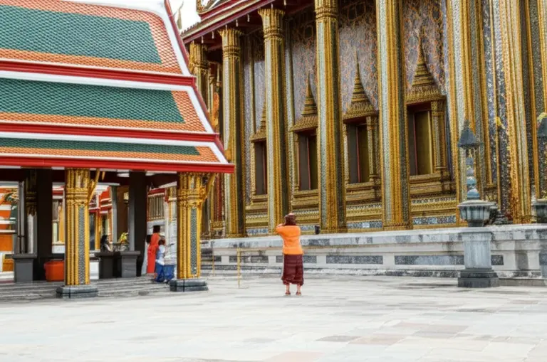 What are Thai temples like and why is proper etiquette important for visitors?