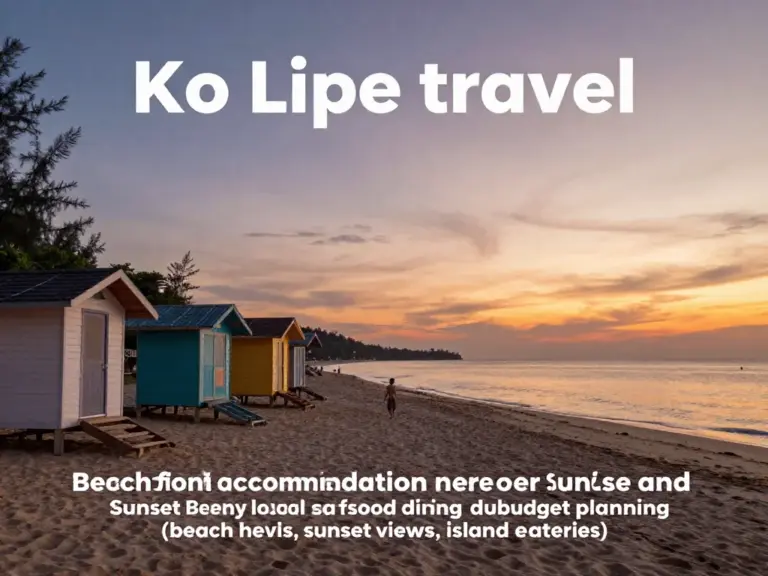 Accommodation, Food, and Budget Planning on Ko Lipe: Where to Stay Near Sunrise/Sunset Beach and Local Dining Tips