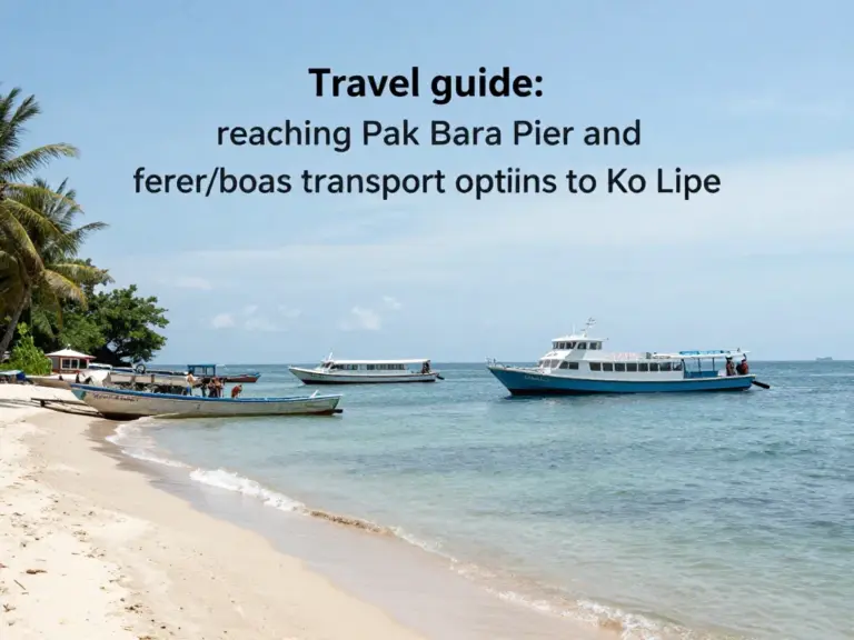 Best Time to Go, How to Get to Pak Bara Pier, and Transportation Options to Ko Lipe