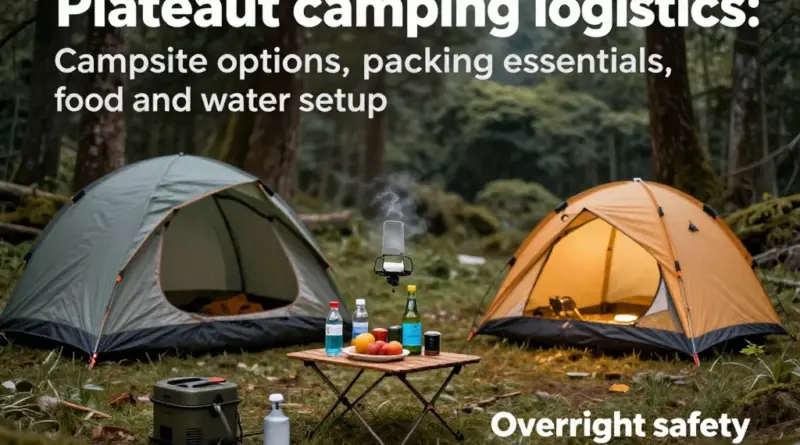 Camping Logistics on the Plateau — Campsite Options, What to Pack, Food & Water Strategies, and Overnight Safety