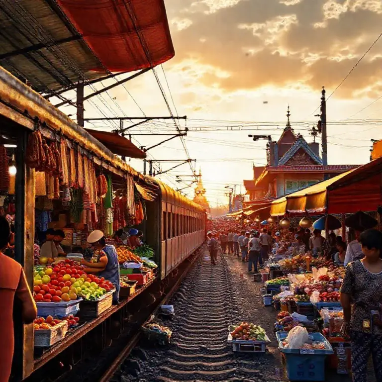 Day 1 — Maeklong Railway Market & nearby attractions: what to see, where to eat, local tips, and timing to catch the train market show