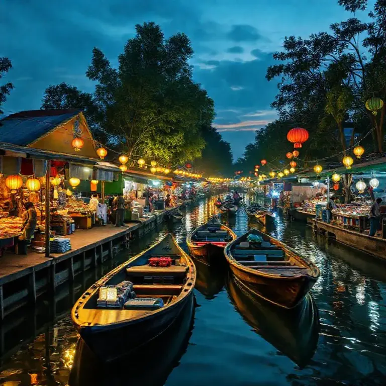 Day 2 — Amphawa Floating Market, canal-side food, and evening firefly boat tour: schedule, booking options, recommended vendors, and safety tips