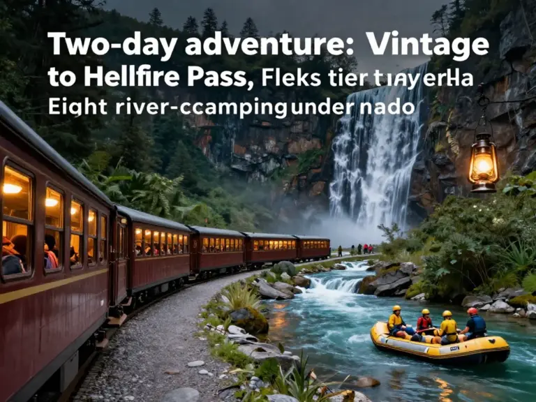 Day-by-Day 2‑Day/1‑Night Itinerary: Train to Hellfire Pass, Erawan Waterfall Hikes, and Overnight River Raft Experience