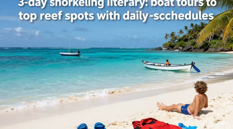 Day-by-Day 3-Day Snorkeling Itinerary: Boat Tours, Top Snorkel Spots, and Sample Schedules