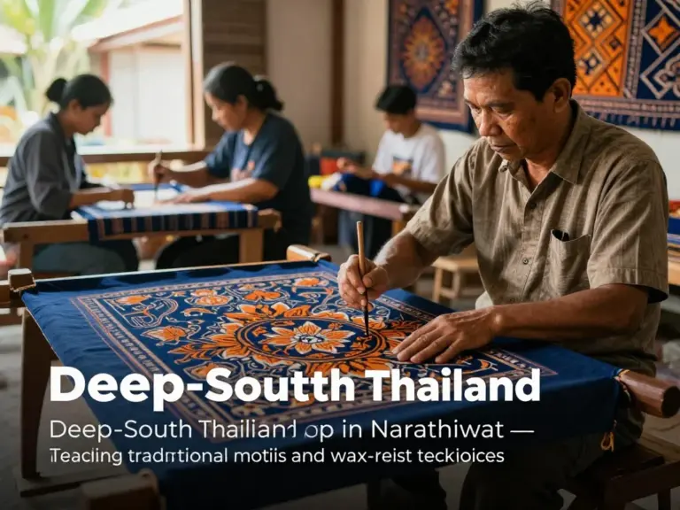 Deep South Batik Class in Narathiwat: Learn Traditional Motifs and Wax Techniques from Local Masters
