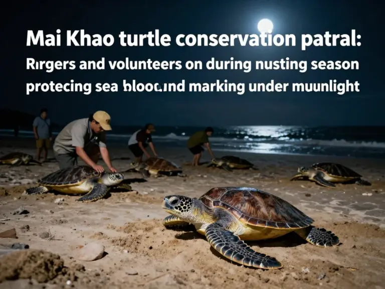 How the patrols work: daily ranger routines, nesting season schedules, and volunteer roles in Mai Khao turtle protection