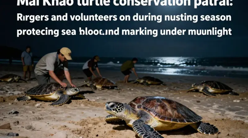 How the patrols work: daily ranger routines, nesting season schedules, and volunteer roles in Mai Khao turtle protection