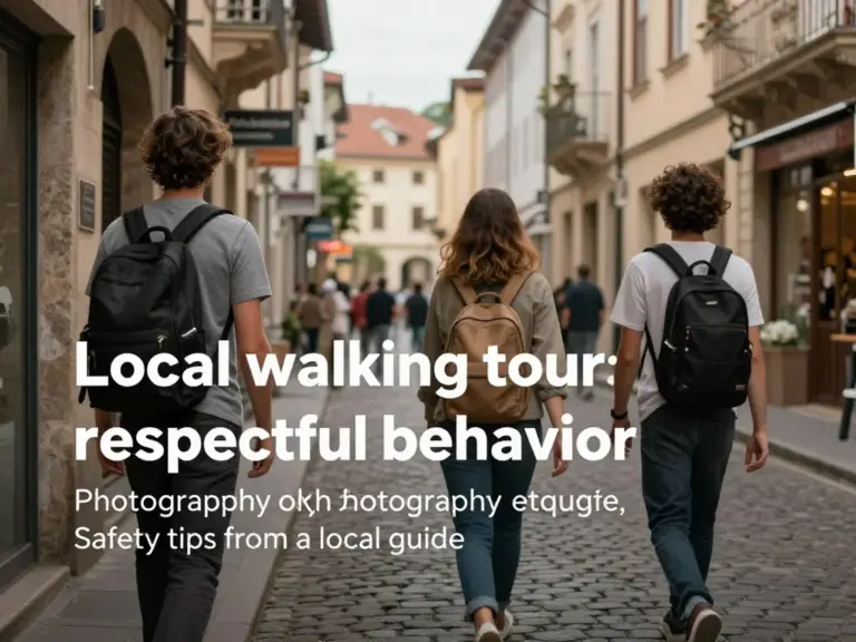 How to prepare for the walk: local guide tips, respectful behavior, photography etiquette, and safety