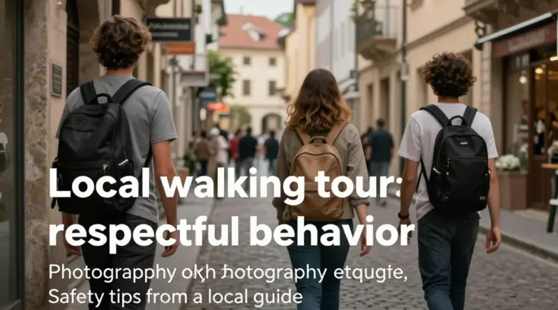 How to prepare for the walk: local guide tips, respectful behavior, photography etiquette, and safety