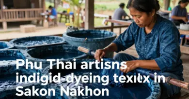 Indigo dyeing with Phu Thai artisans in Sakon Nakhon: A hands-on cultural experience and sustainable textile tradition