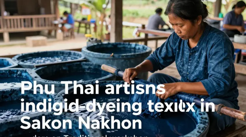 Indigo dyeing with Phu Thai artisans in Sakon Nakhon: A hands-on cultural experience and sustainable textile tradition