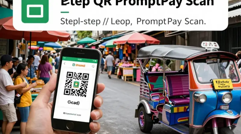 Paying Like a Local: Step-by-step QR PromptPay payment flow, using cards at shops/restaurants, and tips for tuk-tuks, markets, and street vendors