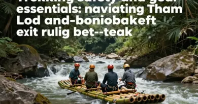 Safety, gear, and fitness tips for trekking Tham Lod and navigating the bamboo-raft exit