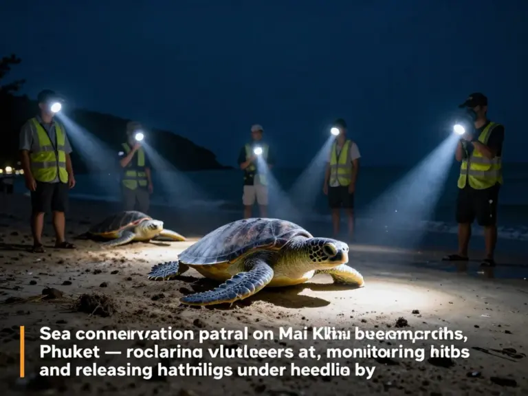 Sea turtle conservation patrol at Mai Khao Phuket with rangers: A complete visitor’s guide to joining, observing, and supporting turtle protection efforts