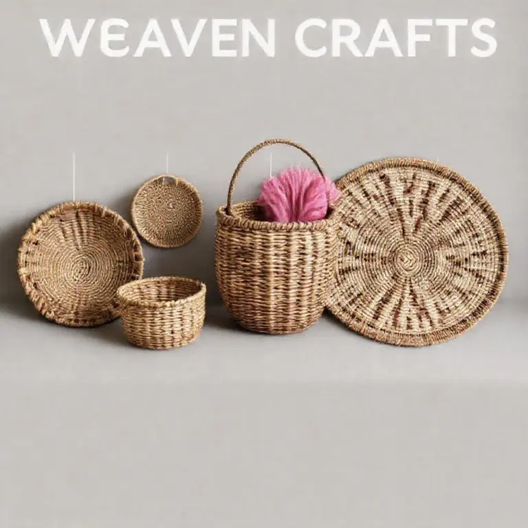 Step-by-step overview of common projects and techniques taught: simple baskets, mats, decorative souvenirs, required materials, and skill progression