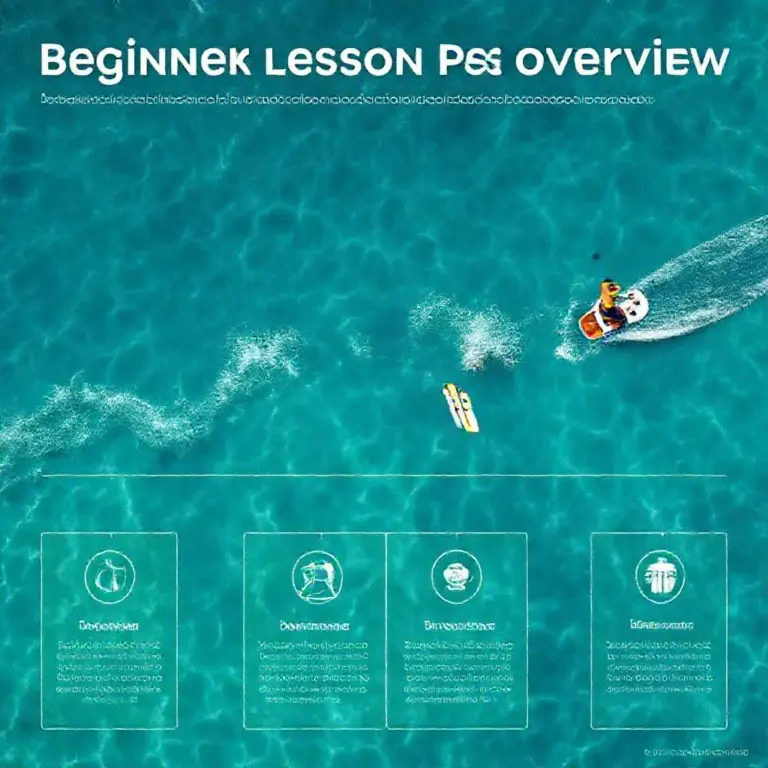 What beginner lesson packages include: lesson structure, equipment, instructor qualifications, and tailored programs for monsoon conditions