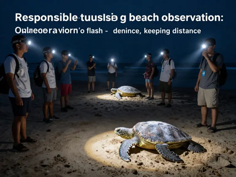 What to do and bring when participating: rules, safety, essential gear, and etiquette for observing nesting turtles responsibly