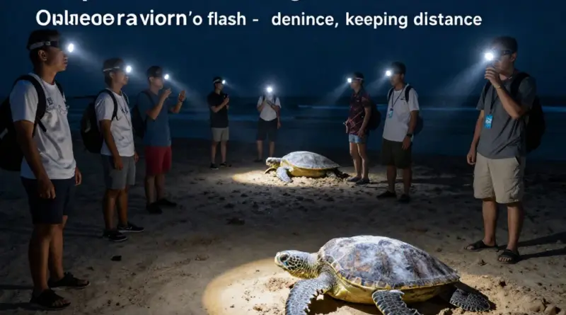 What to do and bring when participating: rules, safety, essential gear, and etiquette for observing nesting turtles responsibly