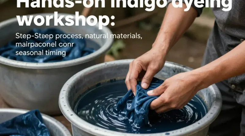 What to expect in a workshop: step-by-step indigo dyeing process, materials, seasonal timing, and how to prepare for a hands-on experience