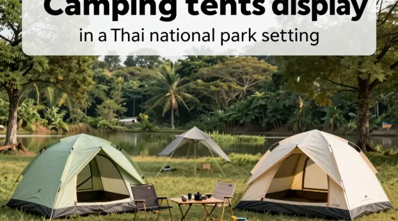 What types of tents and equipment are available in Thai national parks and how to choose the right gear for your trip
