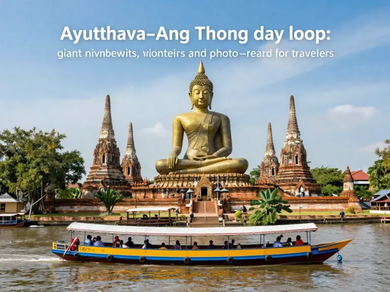 Ayutthaya and Ang Thong Day Loop: Ultimate Guide to Giant Buddha Viewpoints, Boat Routes, and Itinerary Planning for Photographers and Travelers