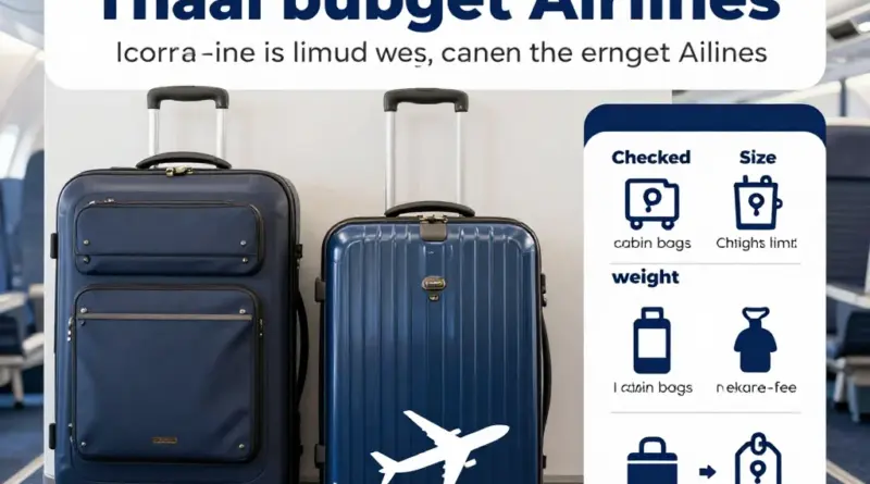 Baggage allowances, carry-on limits, and common extra-fee policies for Thai budget airlines