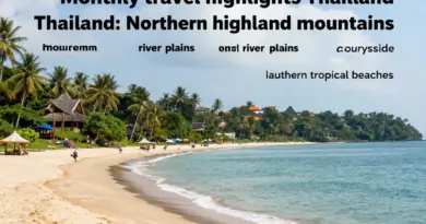 Best Regions to Visit Each Month: Northern Highlands, Central Plains, Northeastern Isan, and Southern Beaches