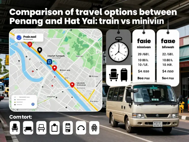Best Routes and Schedules: Comparing Penang to Hat Yai by Train vs Minivan for Time, Cost, and Comfort