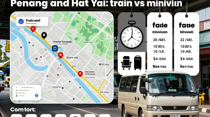 Best Routes and Schedules: Comparing Penang to Hat Yai by Train vs Minivan for Time, Cost, and Comfort