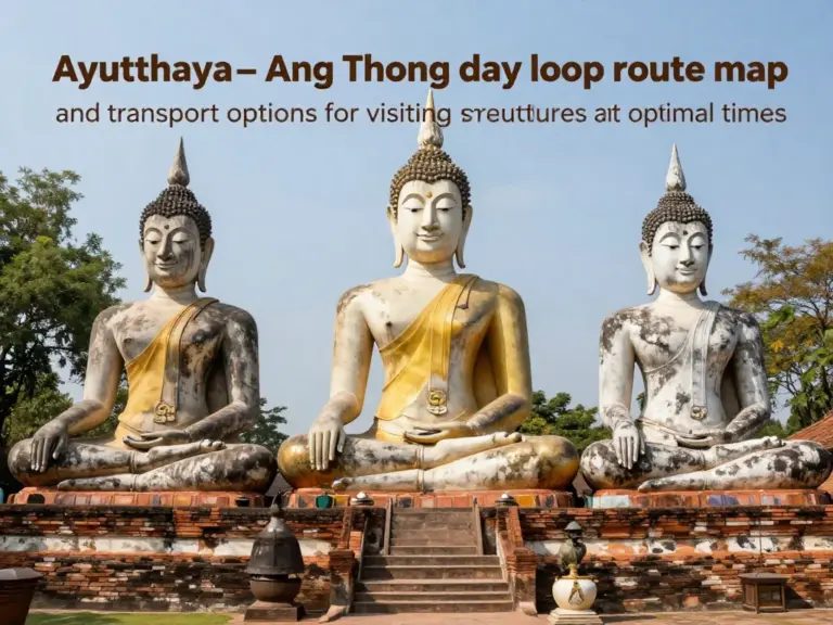 Best Times, Transport Options, and Route Map for an Efficient Ayutthaya–Ang Thong Day Loop to See Giant Buddha Statues