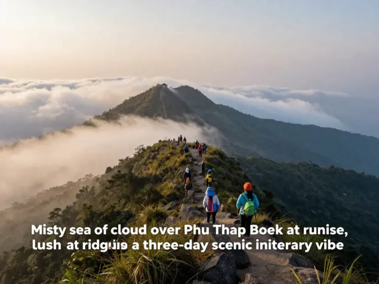 Best time to visit Phu Thap Boek for the fog sea and weather tips for a 3-day itinerary