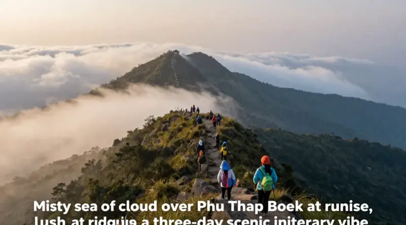 Best time to visit Phu Thap Boek for the fog sea and weather tips for a 3-day itinerary