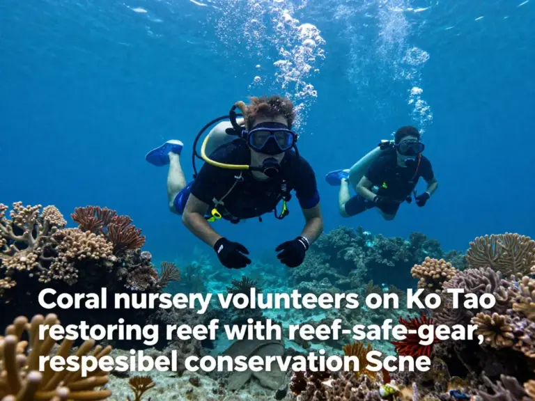 Coral nursery volunteering on Ko Tao with reef-safe practices: Complete guide for responsible conservation and snorkeling impact reduction